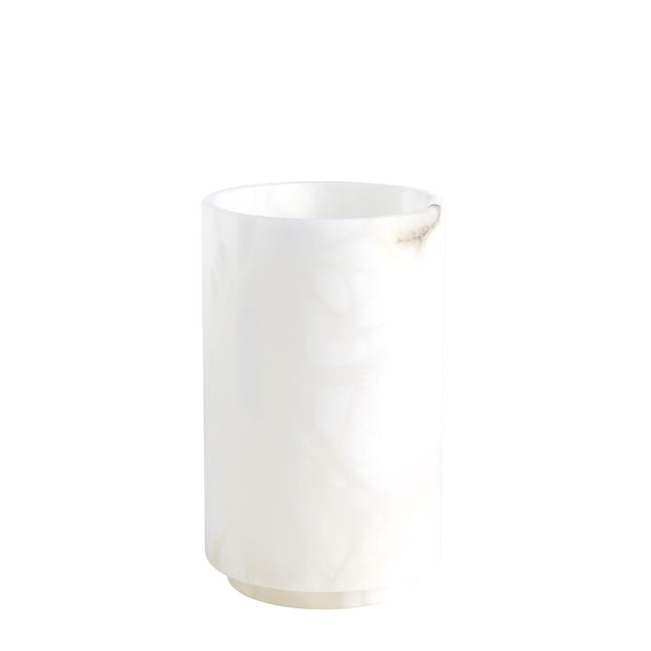 Alabaster Cylinder Small Vase
