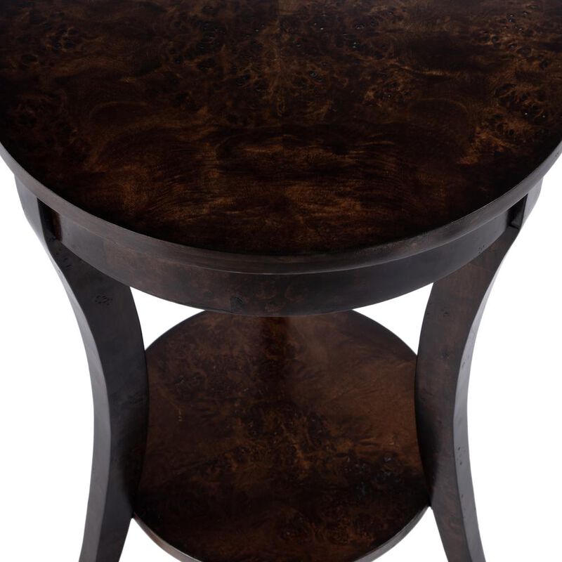 Butler Specialty Holdin Round 18"W Side Table, Medium Brown image number 4