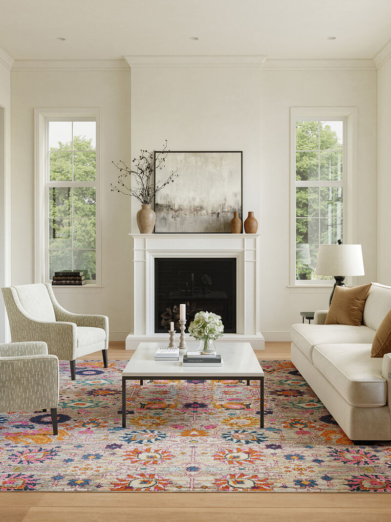 Passion PSN01 Silver 8' x 10' Rug