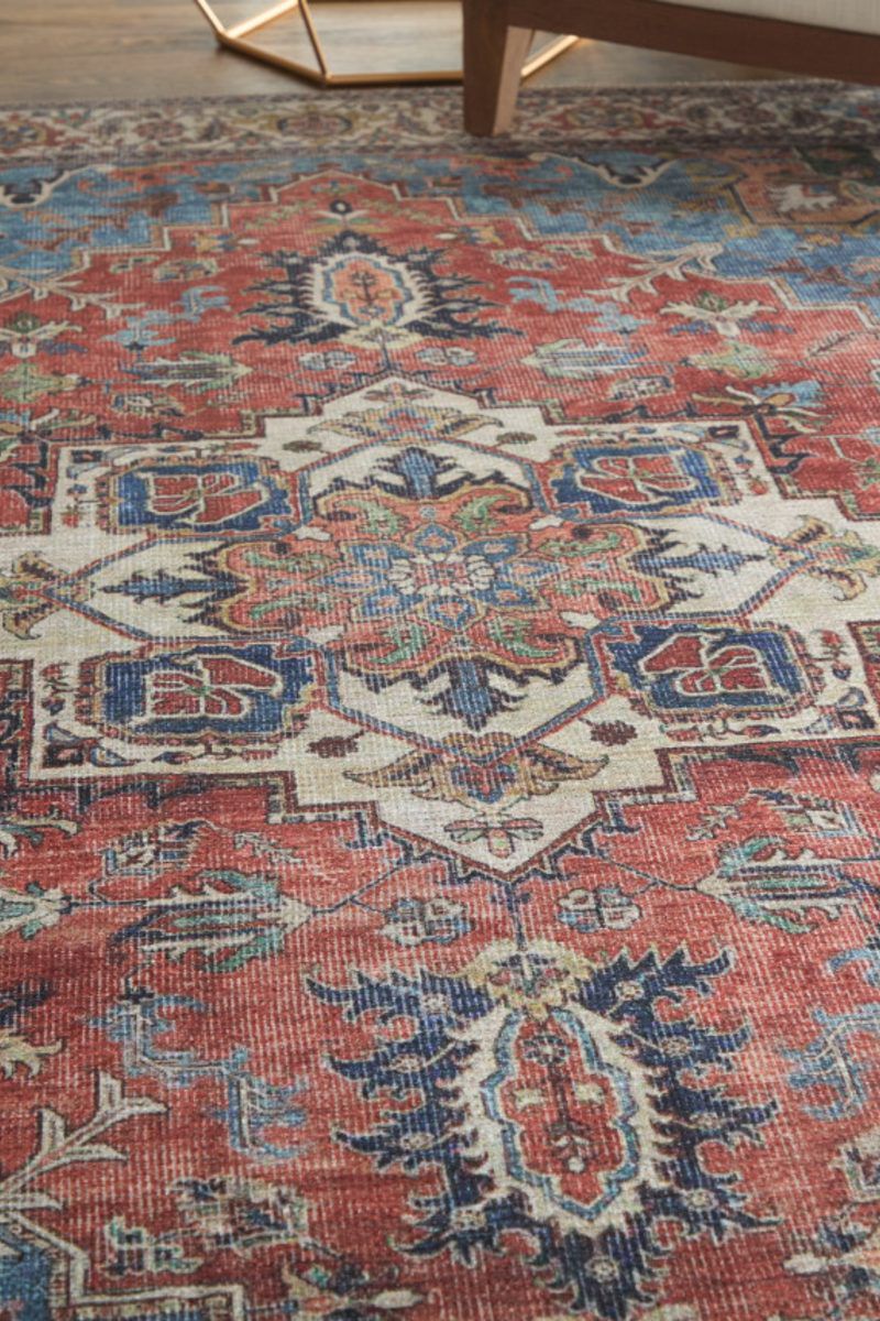 Percy 39AHF Blue/Rust 7'10" x 9'10" Rug image number 4