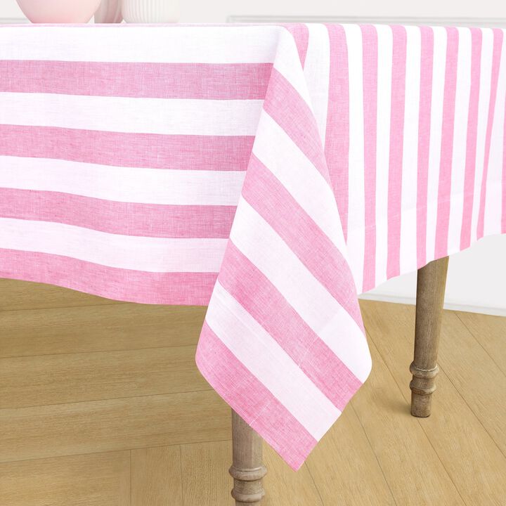 Linen Tablecloth - Cabana Stripe