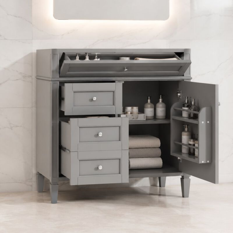 36" Bathroom Vanity Without Top Sink image number 2