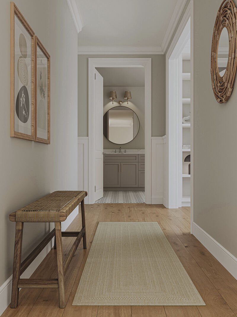 Tulum TLM04 Cream 2' x 6' Rug