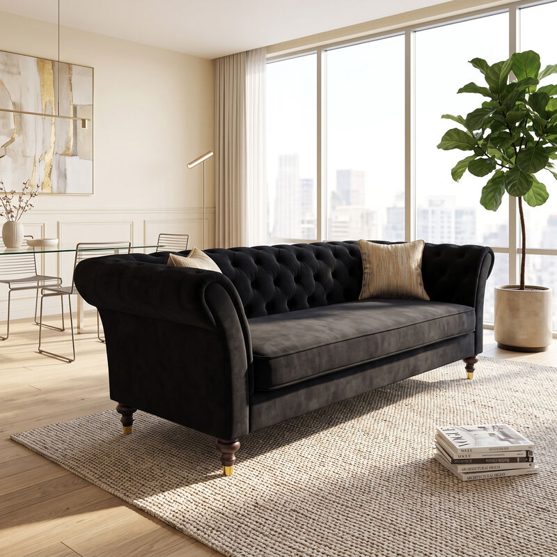 Kalsor Velvet Sofa image number 2