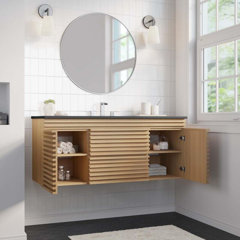 Modway Render 48 Wall-Mount Bathroom Vanity