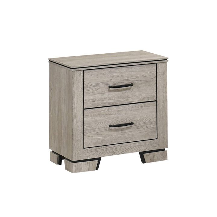 Best Quality Furniture 5pc Eastern King Panel Bedroom Set Oak