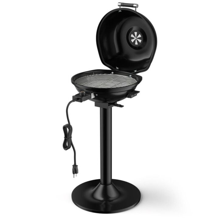 Hivvago 1600W Portable Electric BBQ Grill with Removable Non-Stick Rack