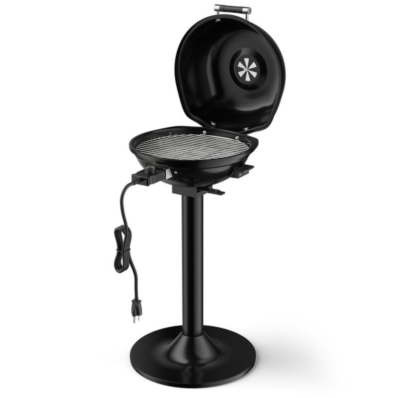 Hivvago 1600W Portable Electric BBQ Grill with Removable Non-Stick Rack