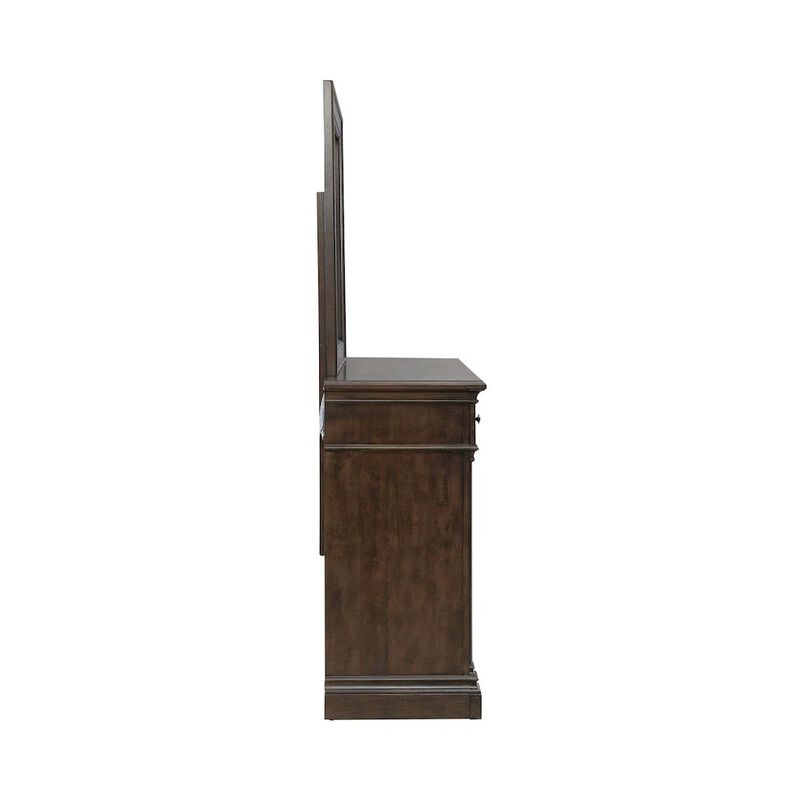 Liberty Furniture Arden Road Dresser & Mirror Bedroom Set - Satin Cherry image number 3