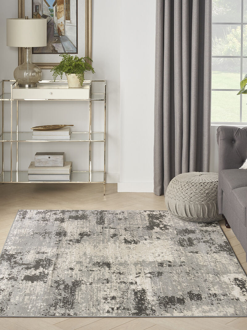 Serenity Home SRH06 Ivory/Gray 3'11" x 5'11" Rug