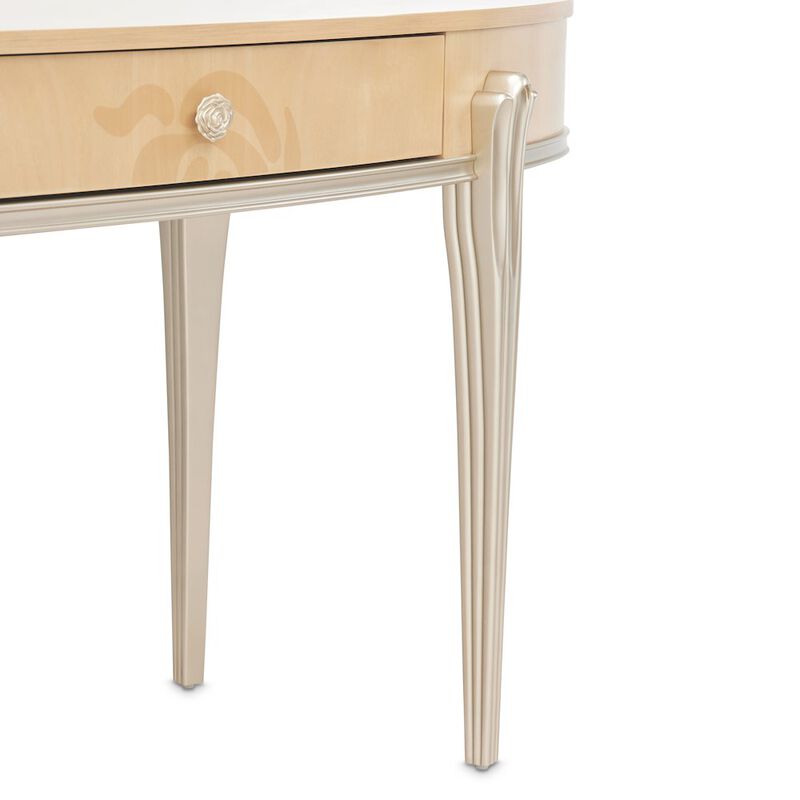 Michael Amini Camellia Field Vanity Desk - Caramel image number 5