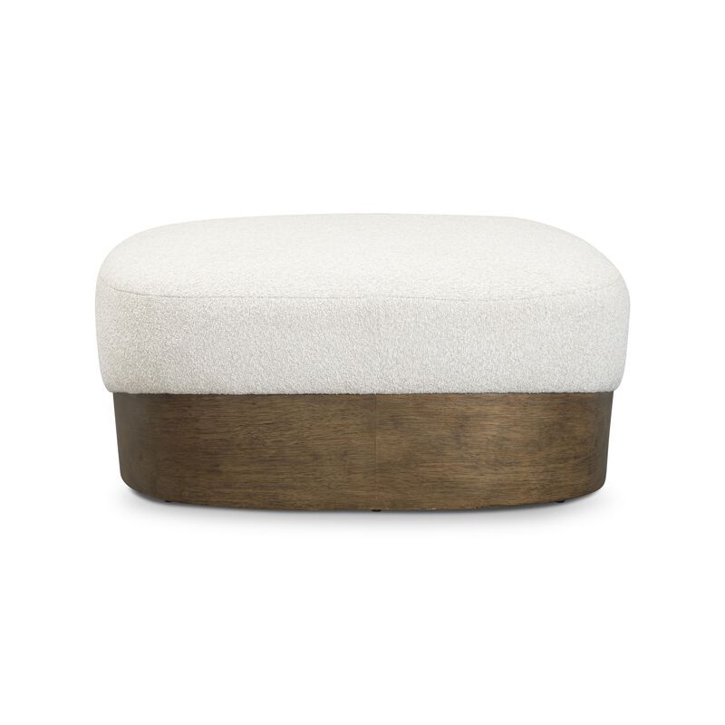 Domina Kale Green Boucle Ottoman image number 2