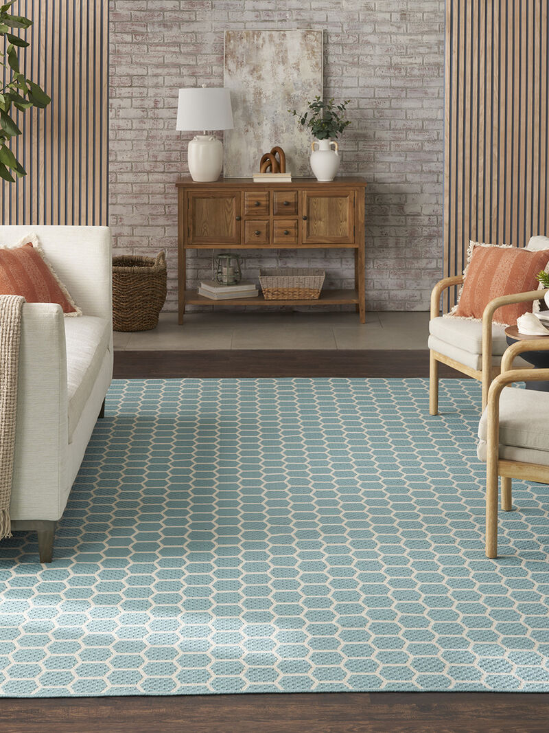 Twist Reversible TWS01 Aqua 10' x 14' Rug