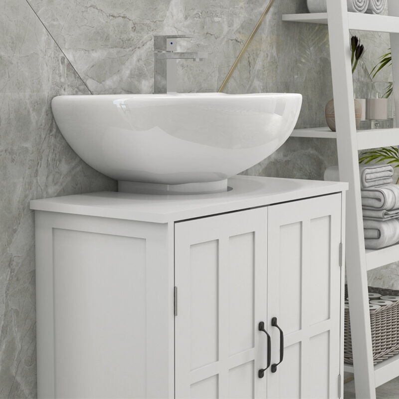Space-Saving Bathroom Sink Cabinet with Drawers and Doors