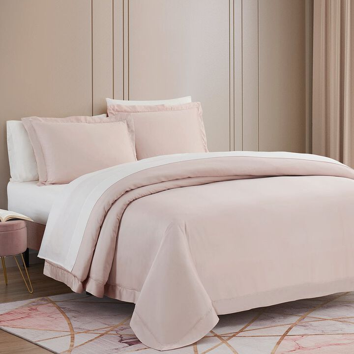 Eucalyptus Blush King Duvet Cover Set
