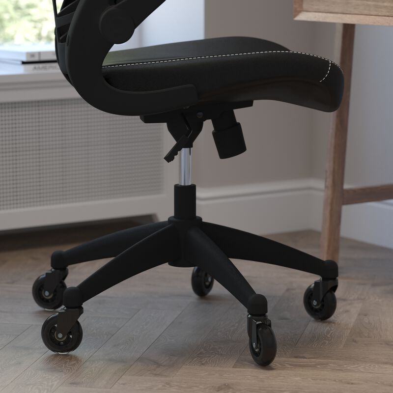 Kelista Desk Chair with Transparent Roller Wheels