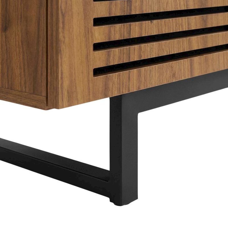 Wooden Brown TV Stand for 73-Inch Screen with Practical Storage image number 6