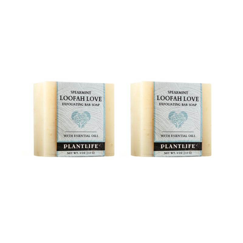 Plantlife Bar Soap - Loofah Love Spearmint 2 Pack image number 2