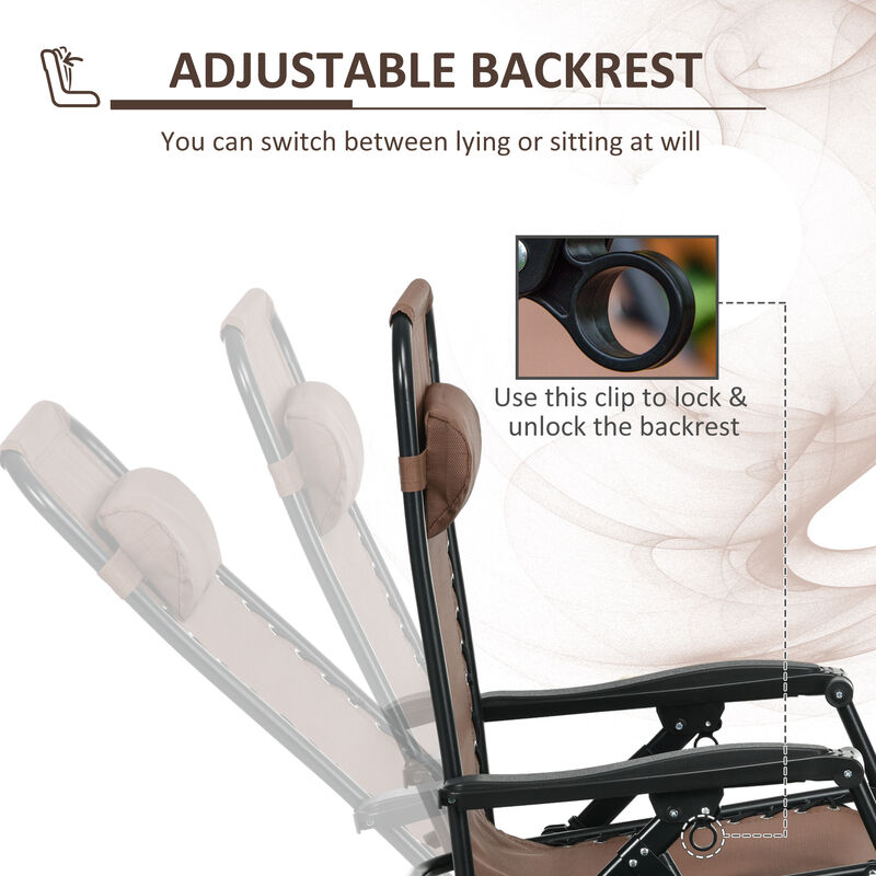 Hivvago 2-Pack Folding Zero Gravity Rockers image number 6