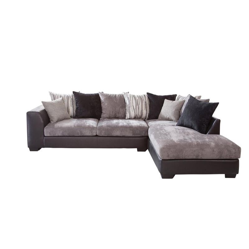 American Furniture Classics American Furniture L Shaped Sectional Sofa with 8 Back Pillows and 2 Accent Pillows