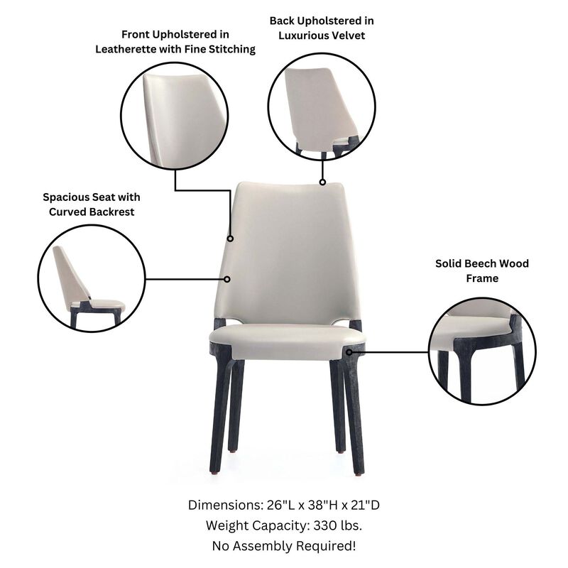 Kara Gray Dining Chairs (Set of 4)