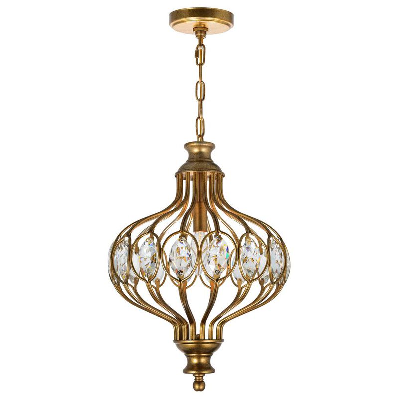 CWI Lighting Altair 1 Light Chandelier With Antique Bronze Finish