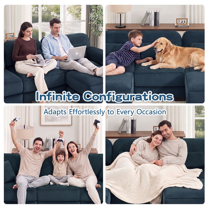 Rongir 2-Seater Sofa with Ottoman image number 4