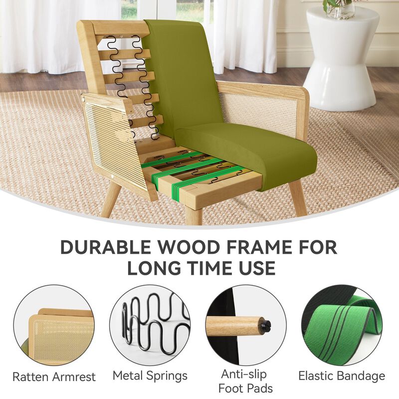 Modern Accent Chair Armchair for Living Room Bedroom Single Sofa Lounge Seating image number 5