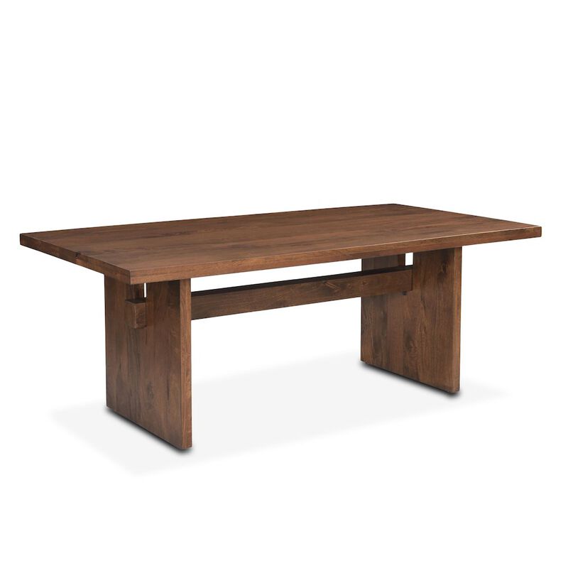 World Interiors Manhattan Retro Mid Century Wood Dining Table