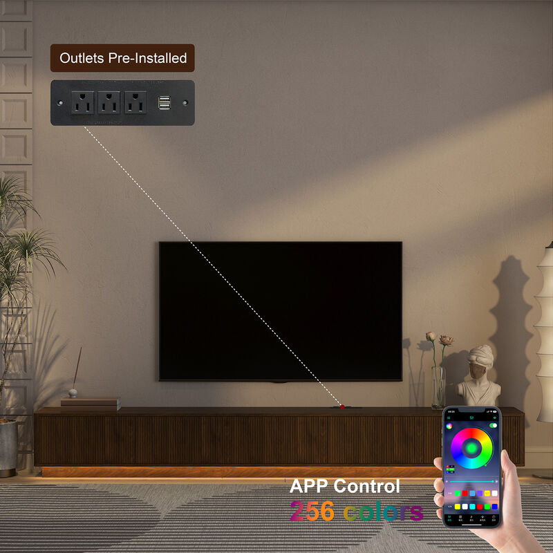 Zatsem LED TV Stand image number 4