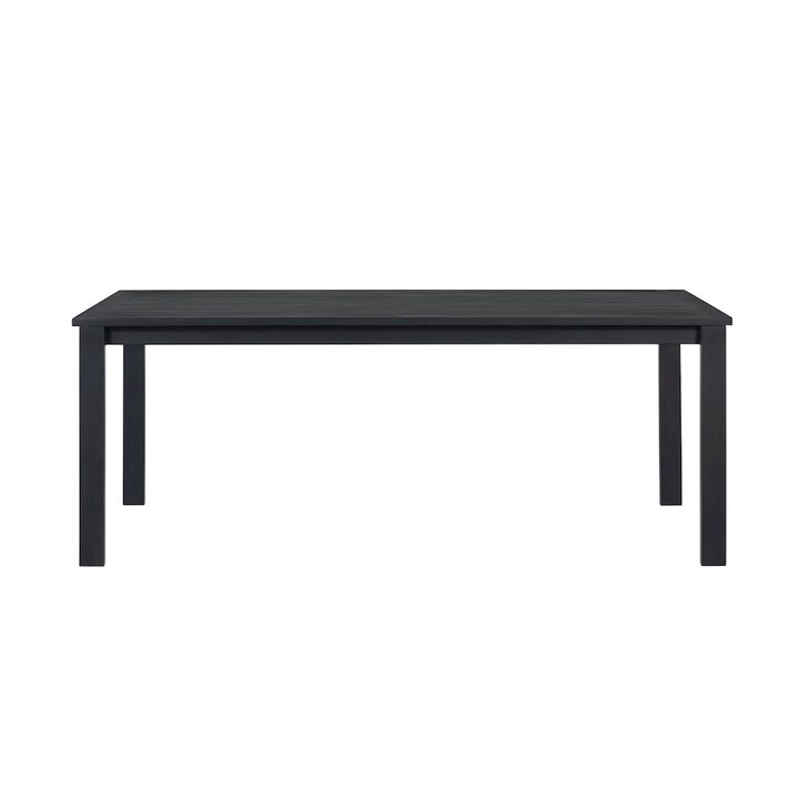 Crafters and Weavers Sardinia Outdoor Aluminum Dining Table - Black
