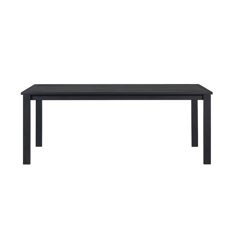 Crafters and Weavers Sardinia Outdoor Aluminum Dining Table - Black