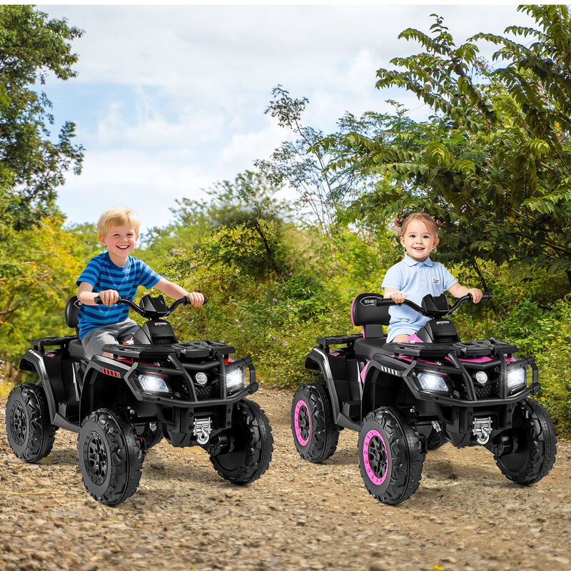 24V Two Seater Kids ATV Vehicle with 4 Motors Music and LED Light Features image number 3