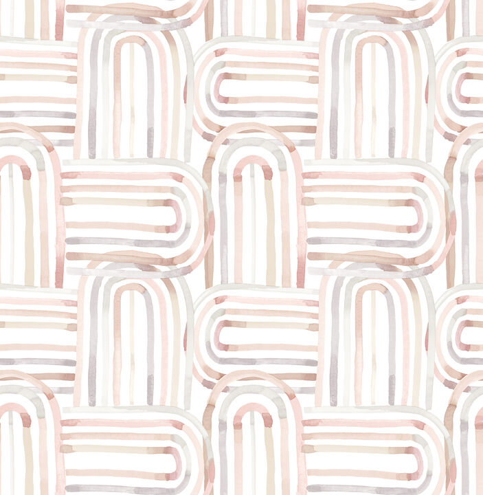 Lolly Blush Arches Wallpaper