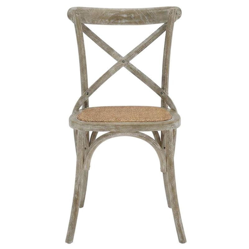 Wood and Rattan Dining Side Chair with Cane Back for Dining Room, Harbor image number 0