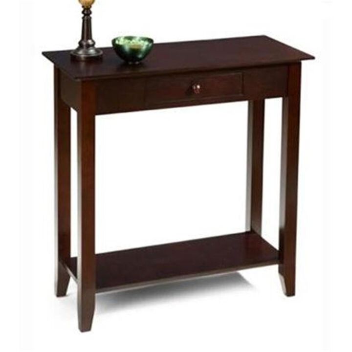 Convenience Concepts  American Heritage Hall Table with Drawer & Shelf