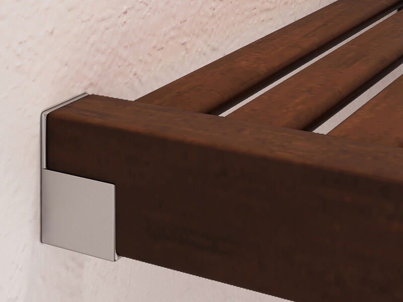 Solid Wood Walk-In Closet Organizer with 4 Shaker Style Drawers and Glass Doors