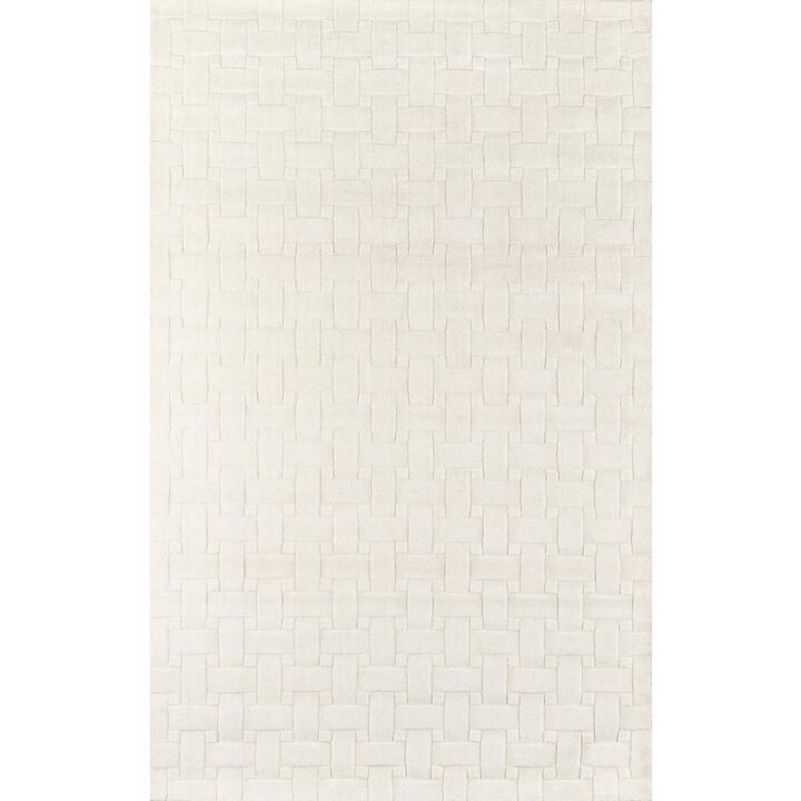 Momeni Contemporary Runner Area Rug, Ivory, 2'3 X 8' Runner