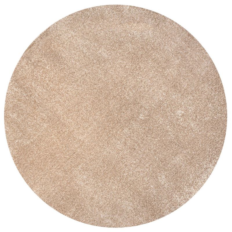 Haze Solid Low Pile Round Area Rug