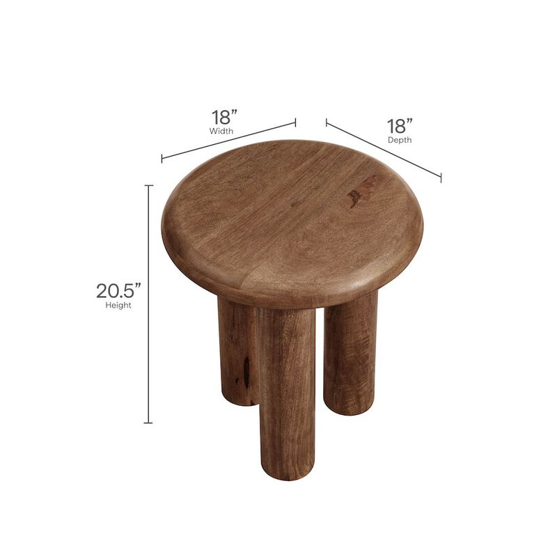 Mavina Mango Wood Side Table image number 2