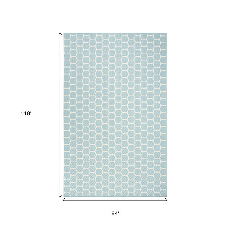 HomeRoots Geometric Indoor Outdoor Area Rug image number 6