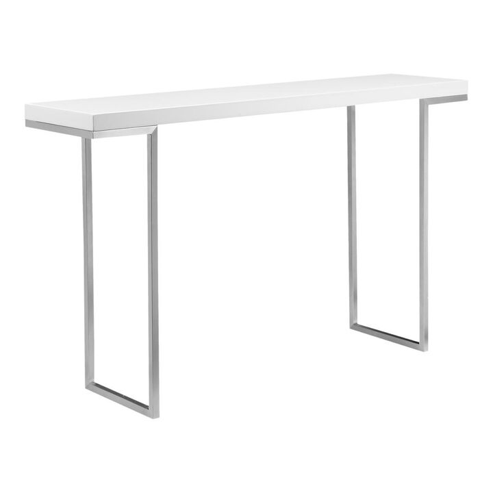 Moe's Home Collection Repetir Console Table White Lacquer