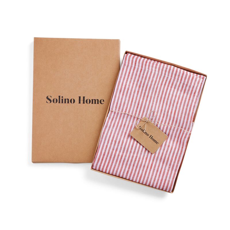 Solino Home 100% Pure Linen Apron - Linen Full Midi Apron