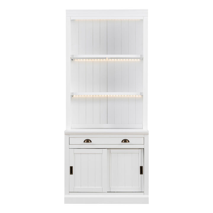 Pulvop LED-Lit Bookcase