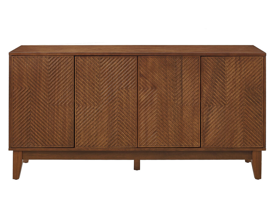 Tegwux Sideboard with Carved Geometric Doors