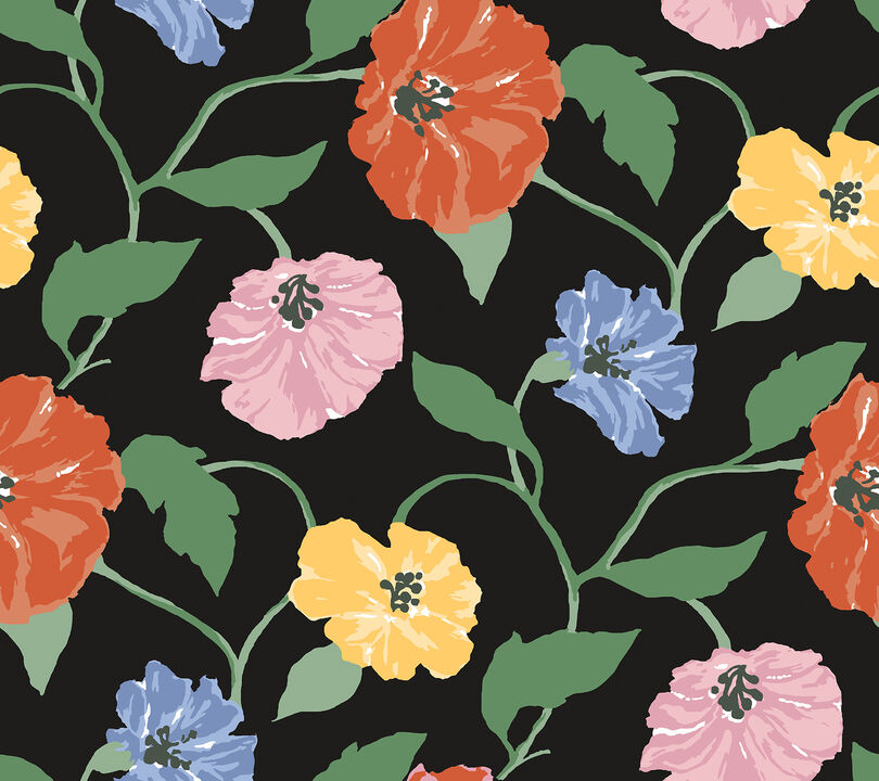 Jungle Garden Nightfall Peel & Stick Wallpaper