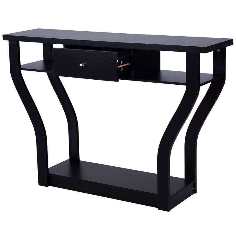 Modern Sofa Accent Table with Drawer image number 0
