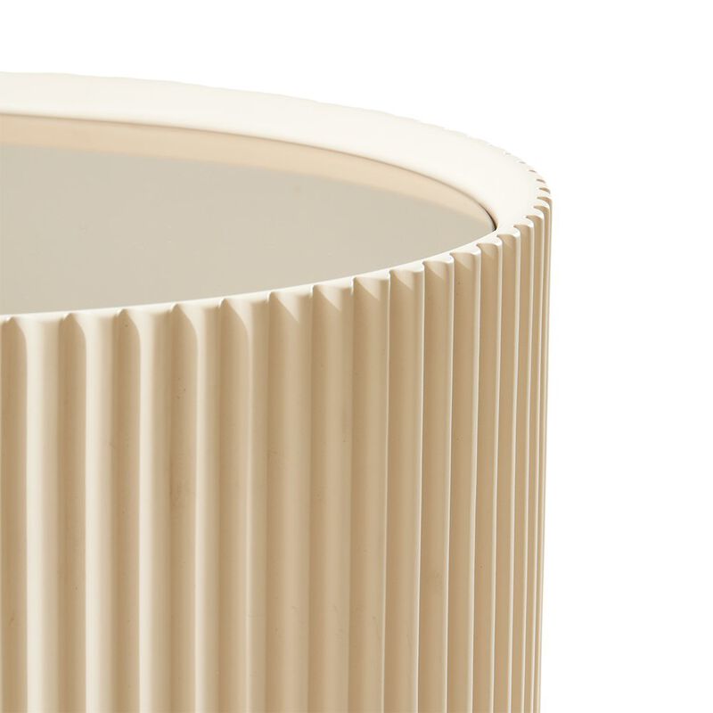 Michael Amini Lisbon Console Table - Silken Matte Cream image number 3