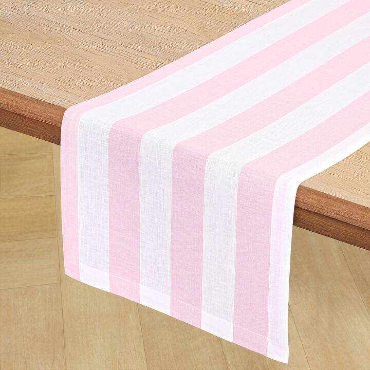 Linen Table Runner - Cabana Stripe