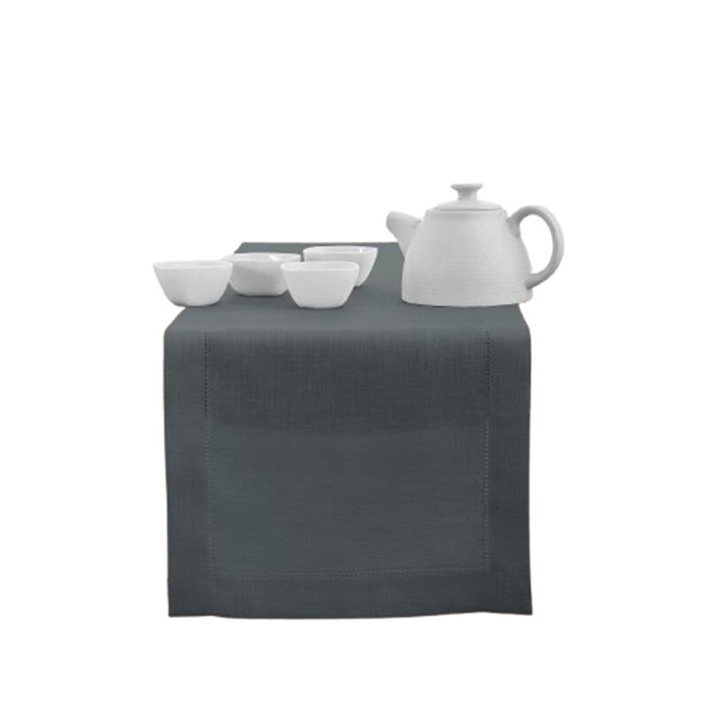 Solino Home 100% Pure Linen Table Runner - Classic Hemstitch
